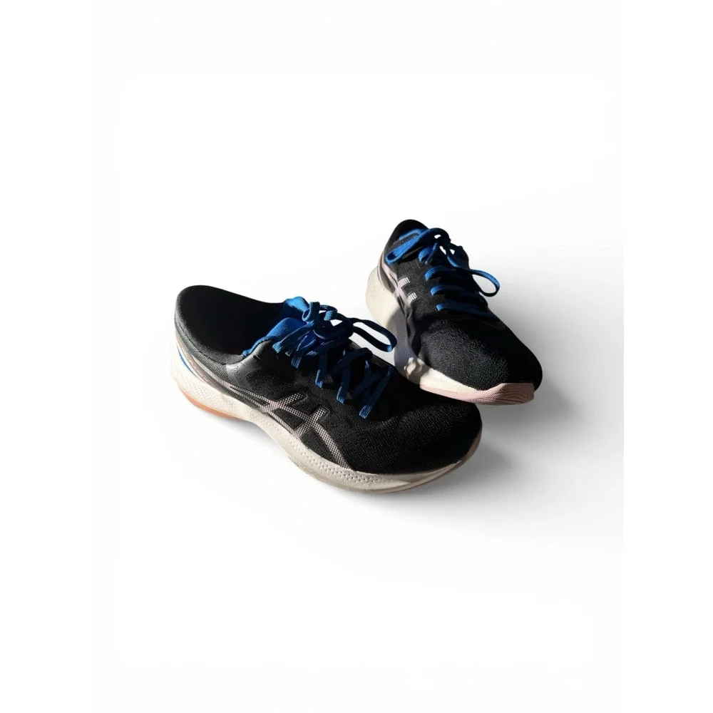 Asics Gel-Pulse 13 Running Shoes Womens 8 Black Electric Blue 1012B035 Sneaker